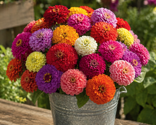 Benary's Giant Mix / Zinnia Seed